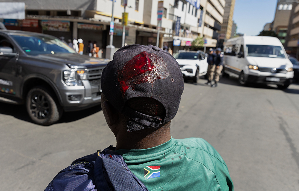 Xenophobic protests Johannesburg.