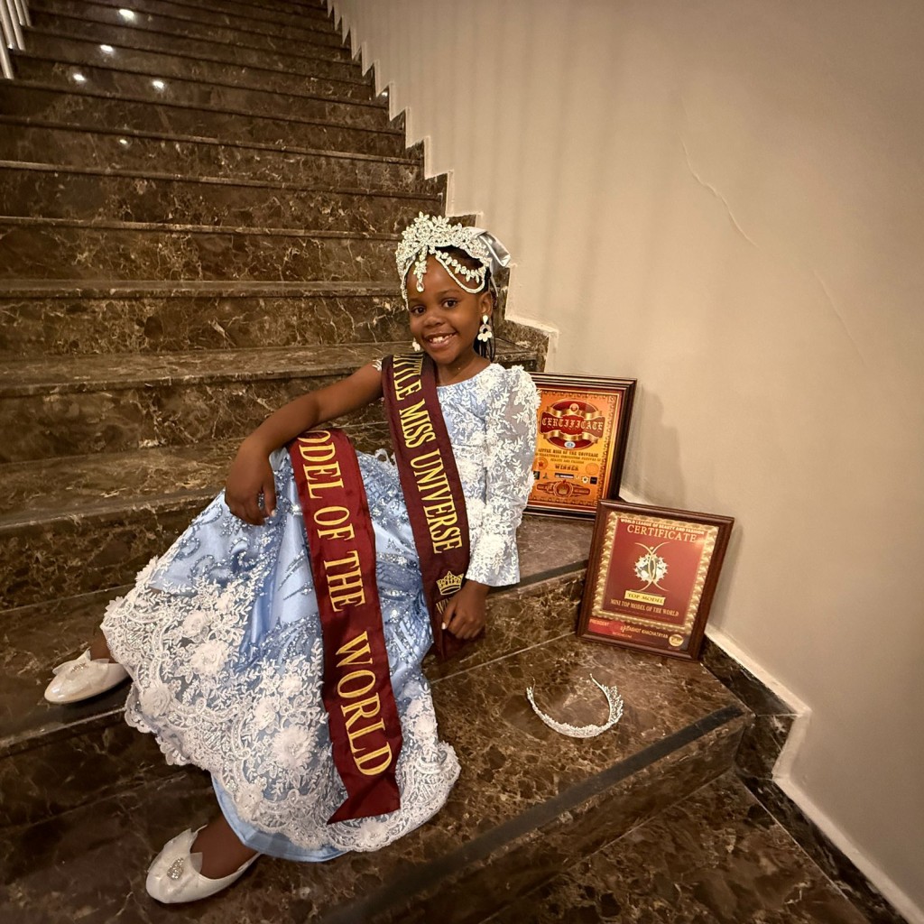 Lesedi Khatoane (7) from Welkom is the new Little Miss Universe 2026