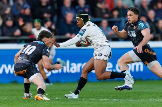 Zekhethelo Siyaya in action for the Sharks.
