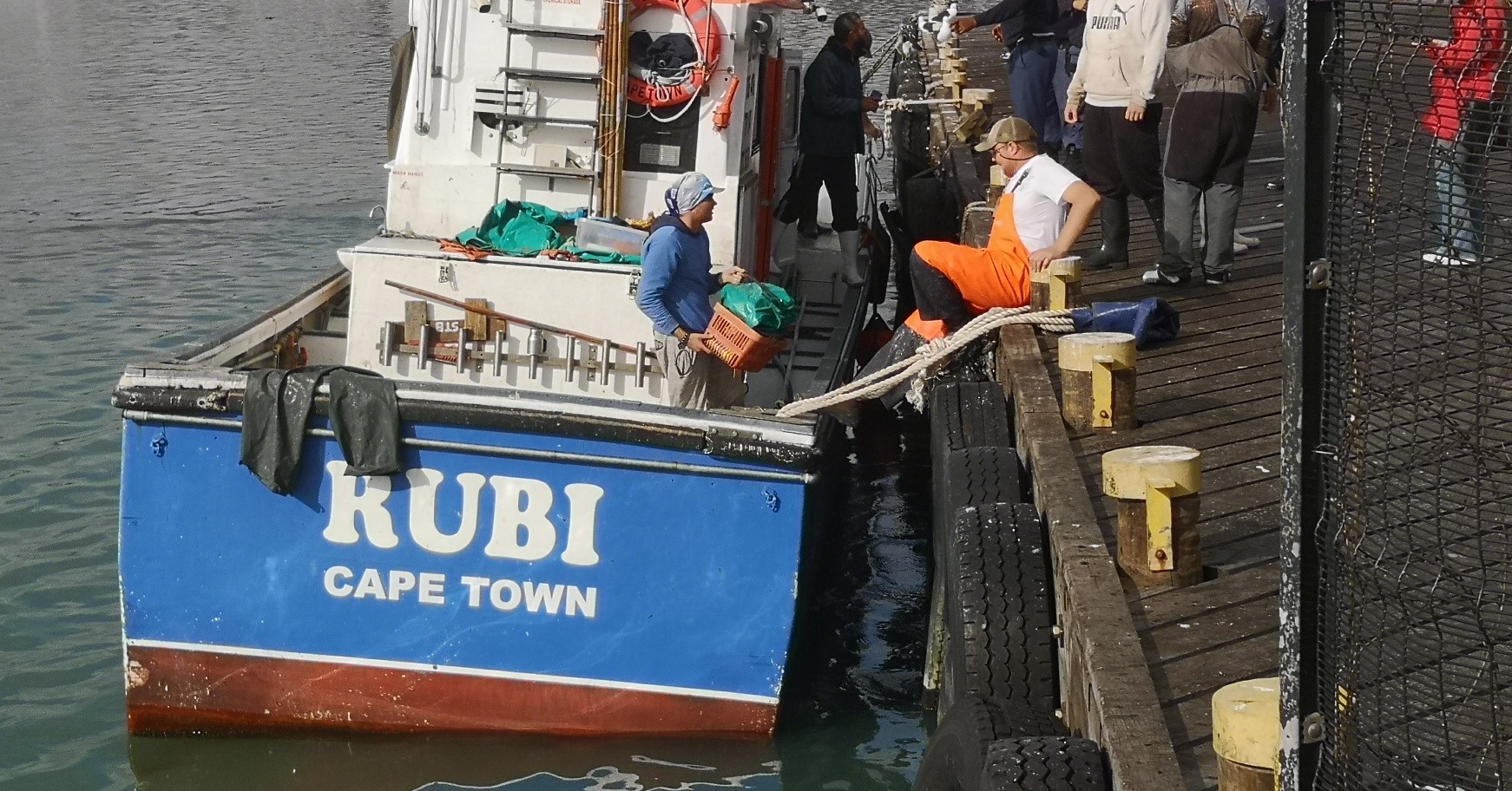Die snoekbote Rubi waarop 'n bemanningslid gesterf het. FOTO: Danie Hefers