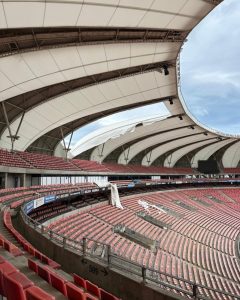 High winds damage section of Nelson Mandela Bay Stadium
