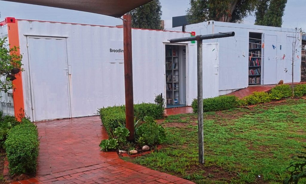 The bookshop is based in two containers.