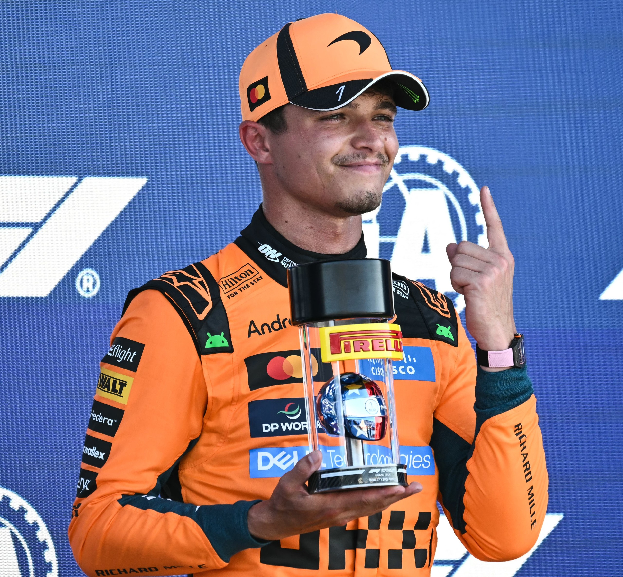 Norris takes pole in Miami as McLaren end Mercedes run