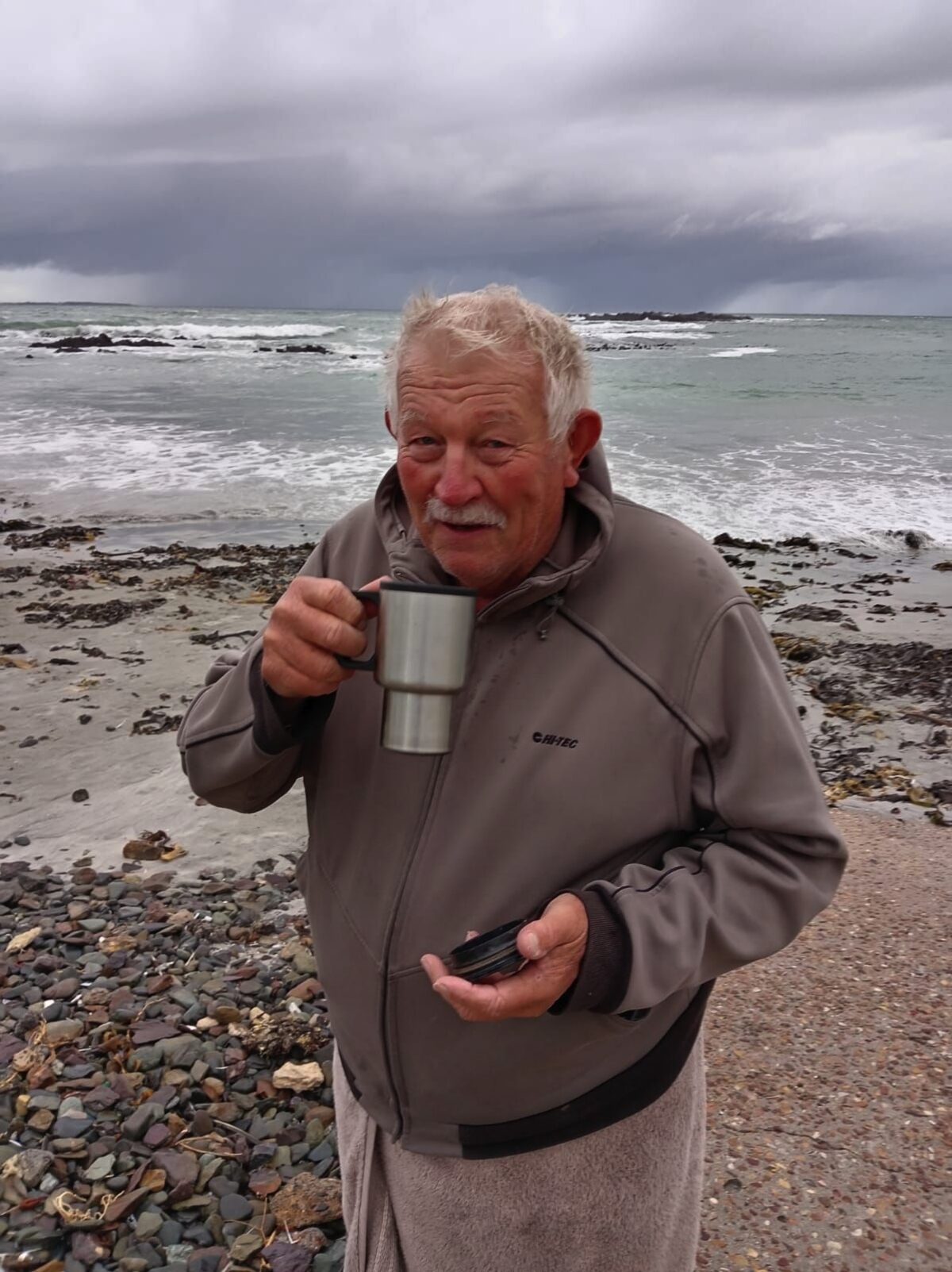 Routine morning coffee outing for Peter Rietveld turns into dramatic ocean rescue at Small Bay.