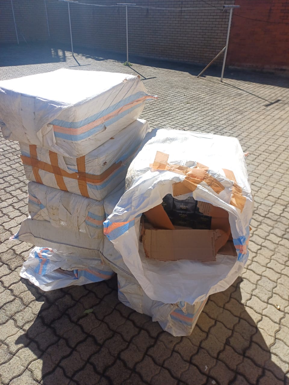 A thorough search of the vehicle led to the discovery of 180 boxes of illicit cigarettes with an estimated street value of R4.3