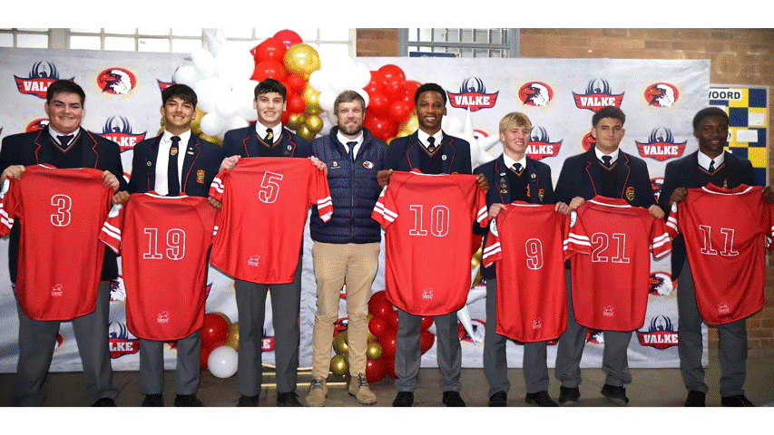Hoërskool Transvalia rugby in VALKE Hoërskolespanne 2026