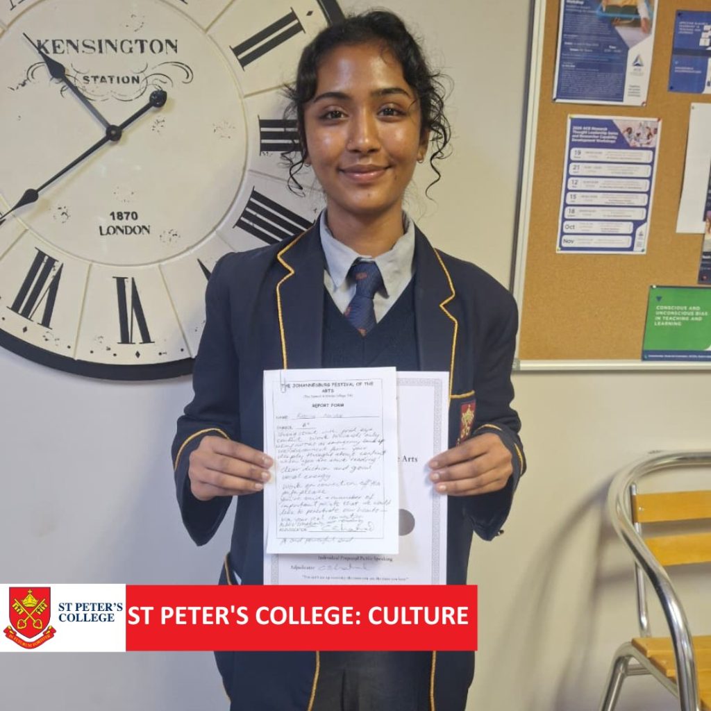 Johannesburg Festival of Arts - St Peter's College outstanding