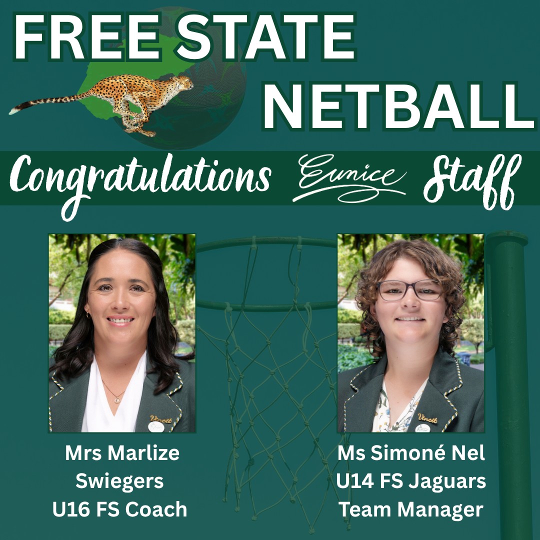 Free State Netball teams - Eunice Players and Staff members