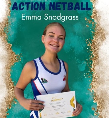 Stellenberg's Emma is in the SA U14 Action Netball training squad