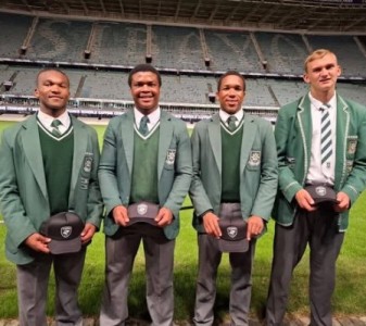 Ferrum High School rugby players at KZN Sharks Capping