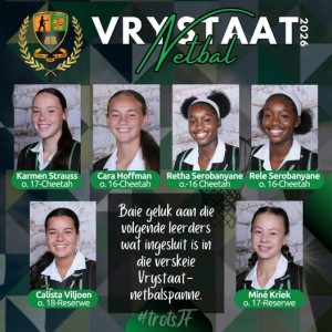 Vrystaat Netbalspanne – Hoërskool Jim Fouche Netbalprestasies
