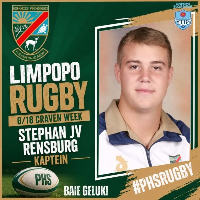 Rugby-leierskap van formaat - Hoërskool Pietersburg se trots
