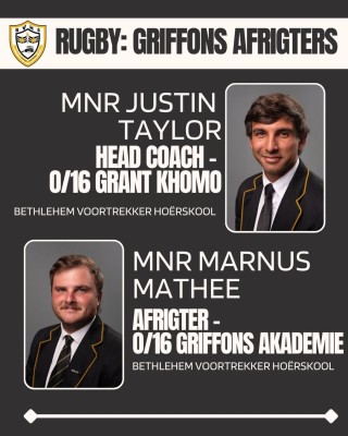 BVHS vier hul afrigters en bestuur by Griffons Rugby