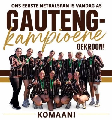 Helpmekaar Kollege Eerste span Gauteng Netbalkampioene