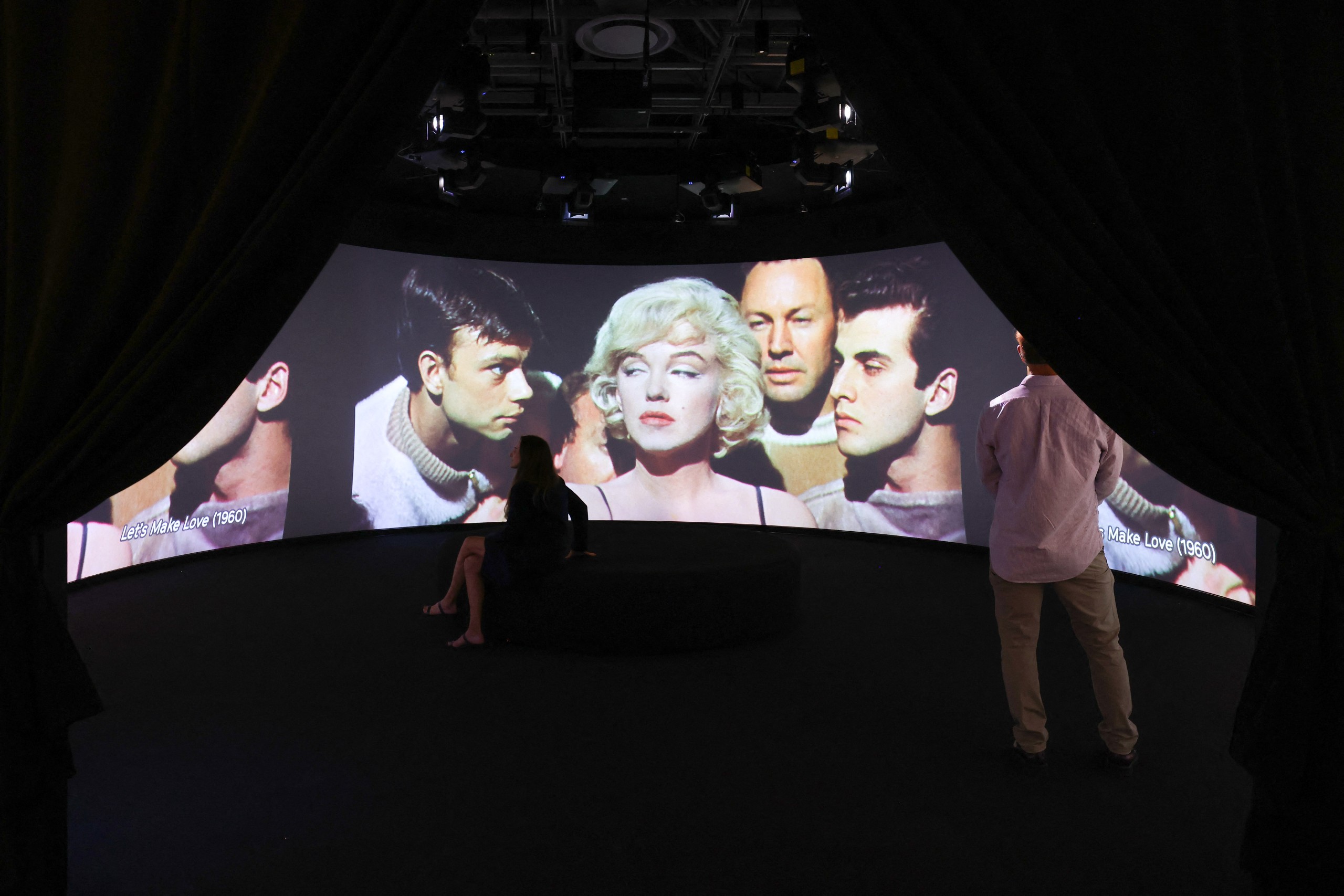 An exhibit is seen during the Exhibition Preview for Marilyn Monroe: Hollywood Icon Hosted by The Academy Museum in Los Angeles. Photo: Valerie Macon/AFP