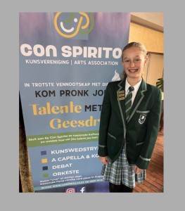 Con Spirito Arts Association-kompetisie – Annabel Swart presteer
