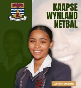 Arendvlerke op die Netbalbaan vir Caydi Fortuin