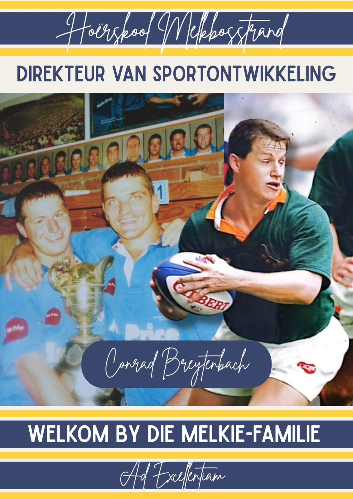 Conrad Breytenbach has been appointed as Melkbosstrand's director of Sporting development.
