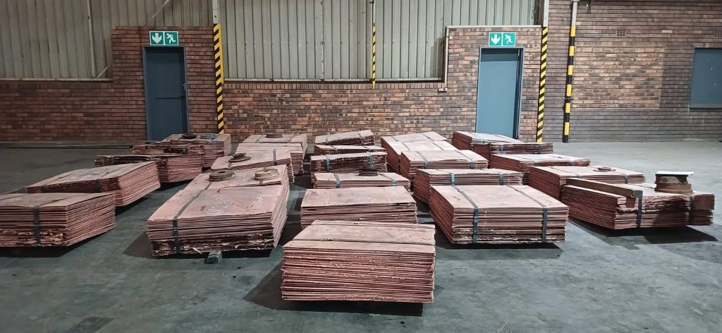 The SAPS have seized suspected stolen copper valued at more than R12,6 million 