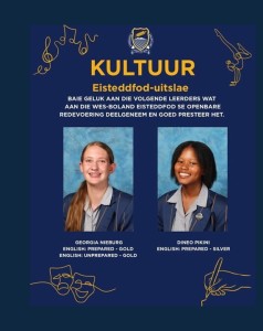 Wes-Boland Eisteddfod – Hoërskool Swartland blink uit