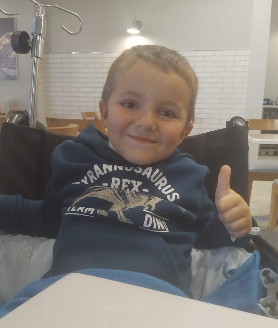 Ernst Groenewald (5) is dié week huis toe.