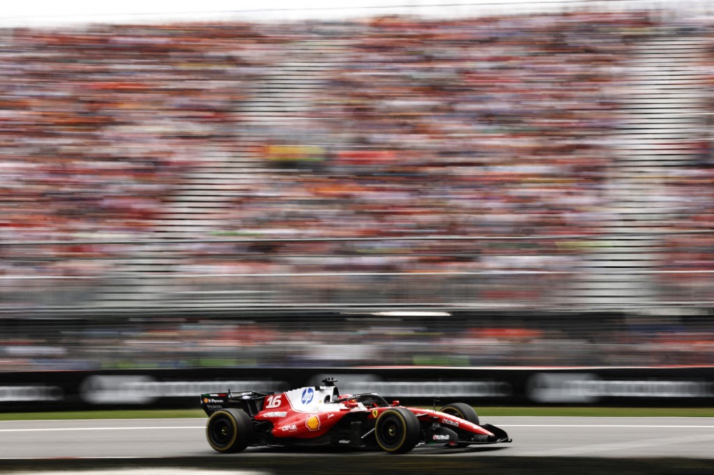 Charles Leclerc of Monaco driving the (16) Scuderia Ferrari SF-26 on track during the Sprint ahead of the F1 Grand Prix of Canada
