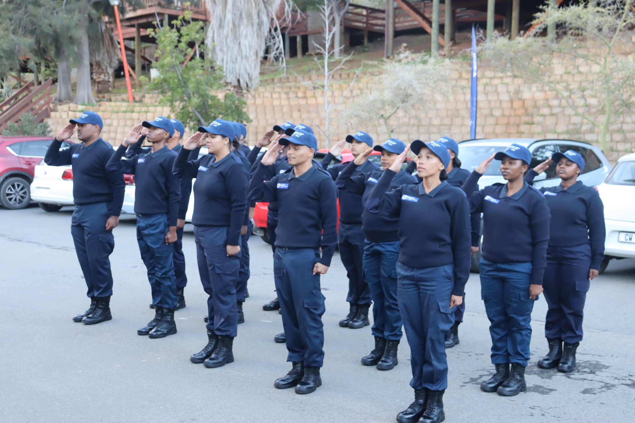 Newly graduated peace officers for the Breede Valley Municipality.