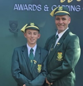 Joshua De Jesus van BVHS vereer met Protea-Kleure