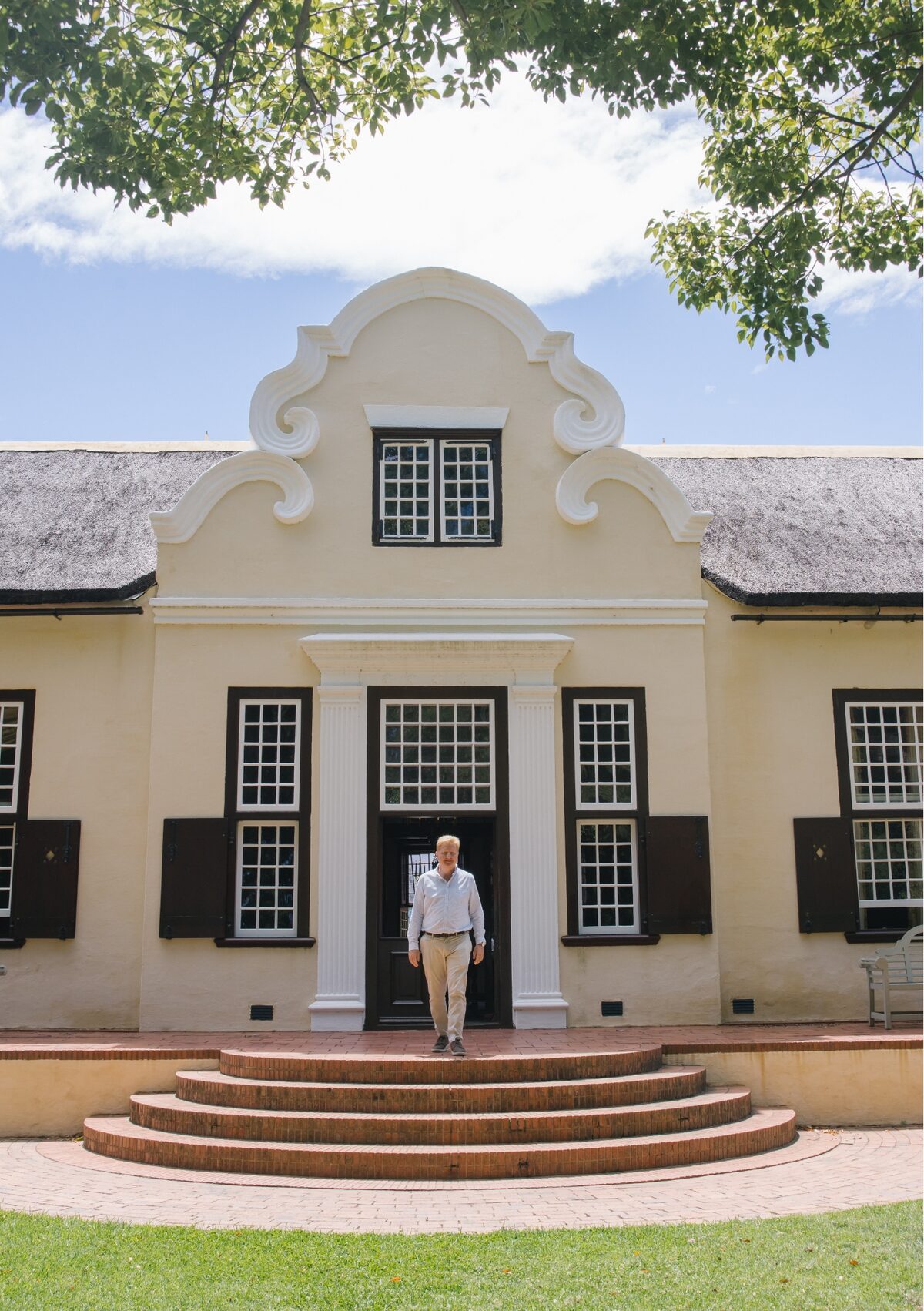 Wayne Coetzer, CEO of Vergelegen Wine Estate, who led the estate's recovery and launch of Firehorse restaurant.