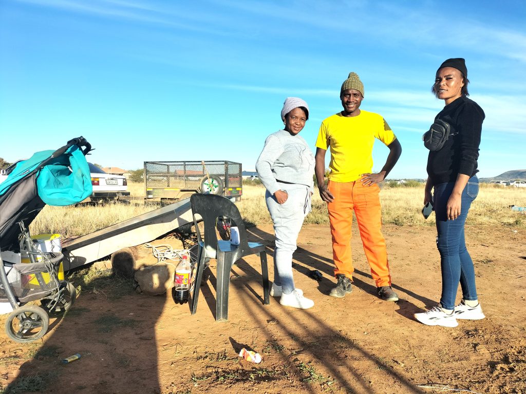 Residents occupying sites at new residential settlement