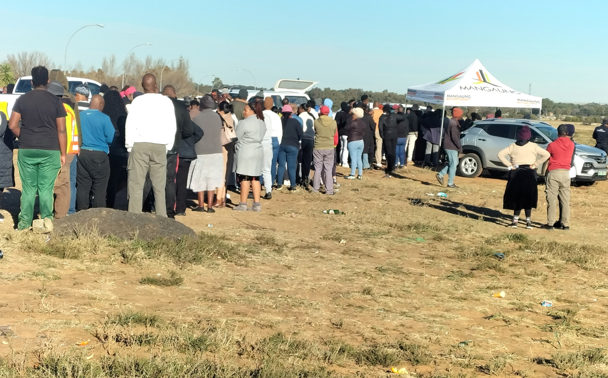 Homeless residents are moving to a newly established residential settlement near Lourie Park in Bloemfontein