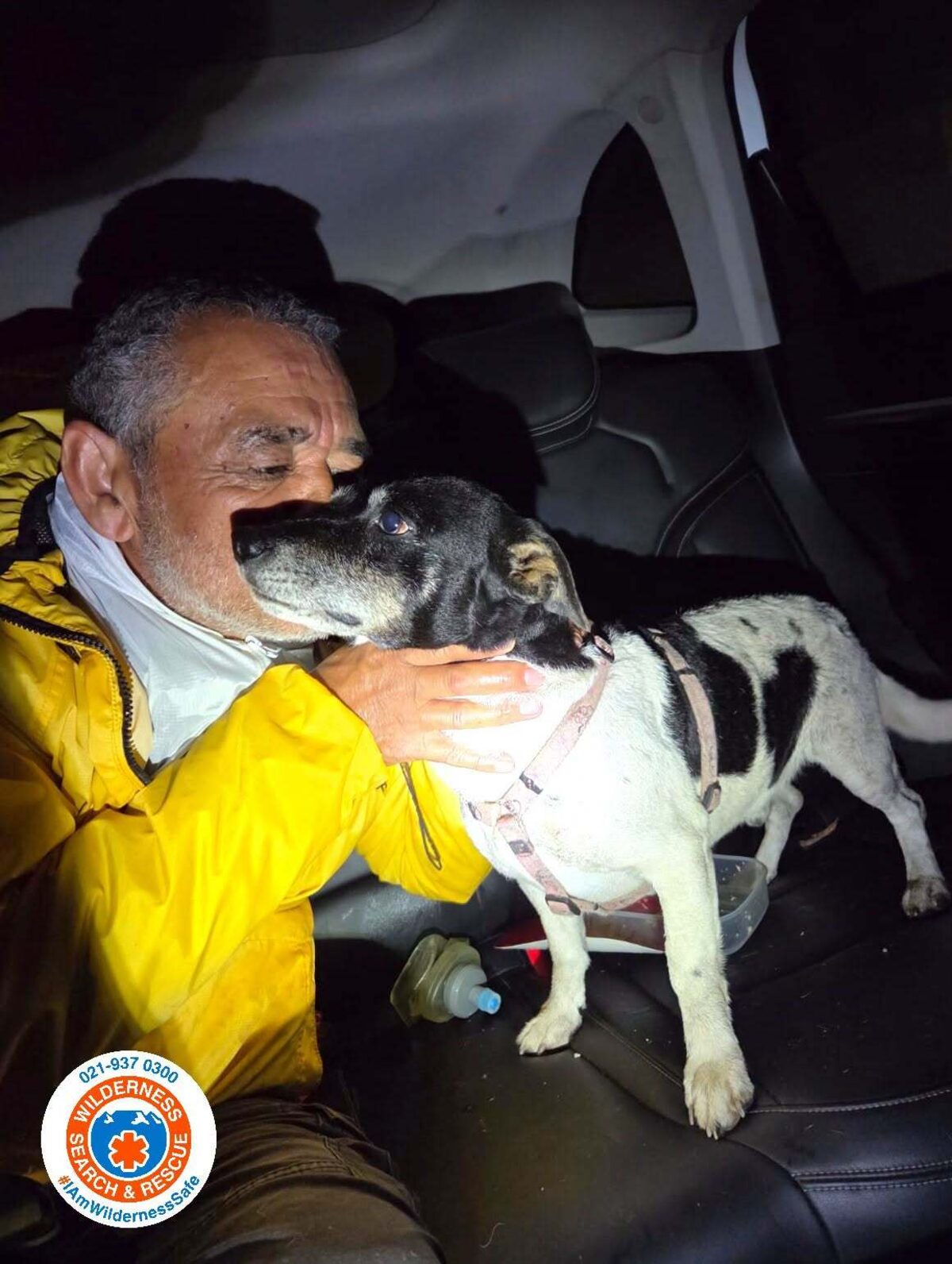 Pepper reunited with his owner, Erwin.
