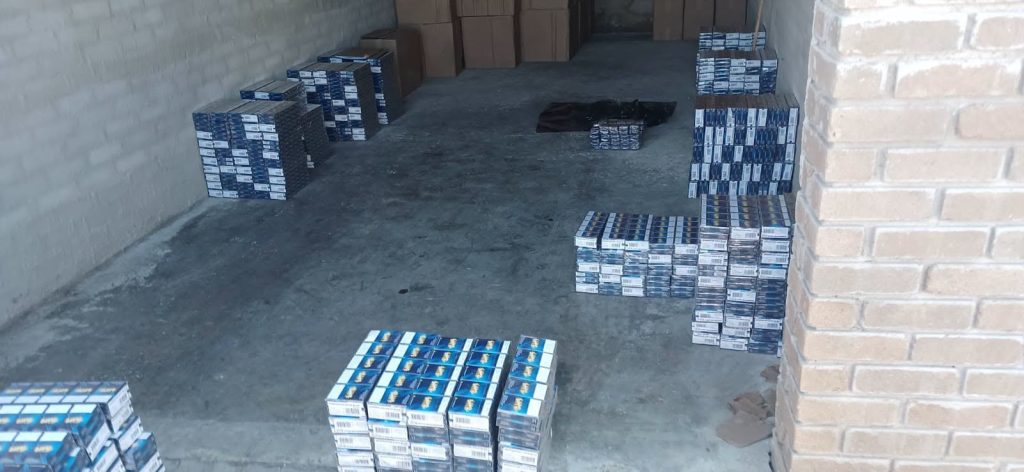 police uncovered a secret storage facility of illicit cigarettes