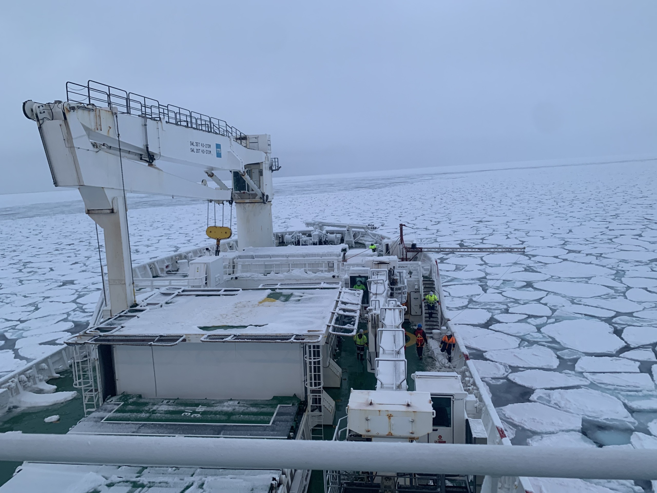 The new study reveals the Antarctic sea ice harbours a powerful microbial resevoir. Photo: Dr Mayi Buthelezi