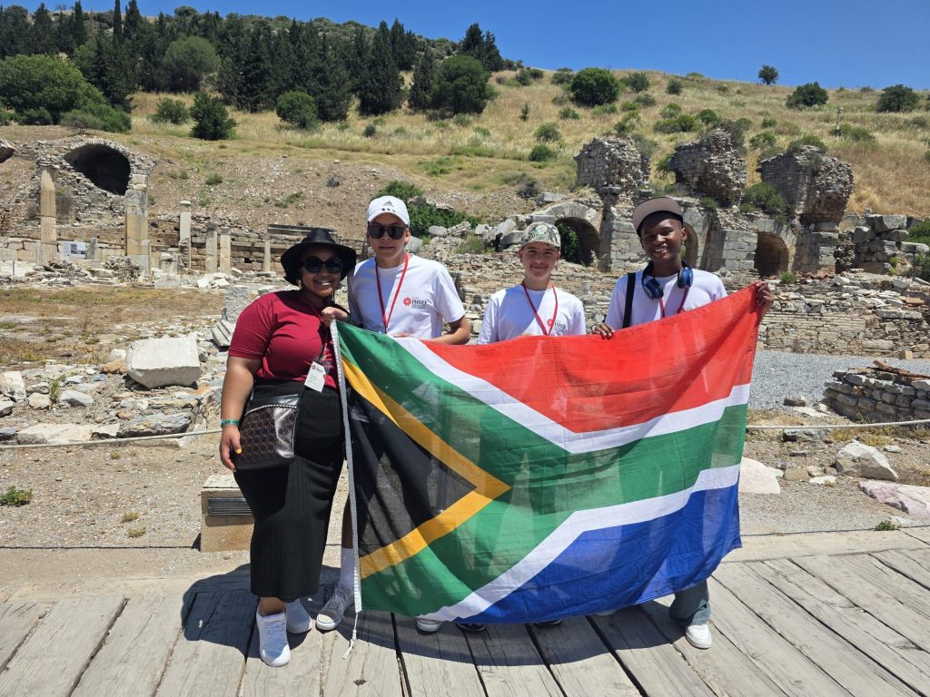 From left are Palesa Selepe, Connor Kinnes, Joshua Danilatos and Rorisang Mohau Mohlobuli.