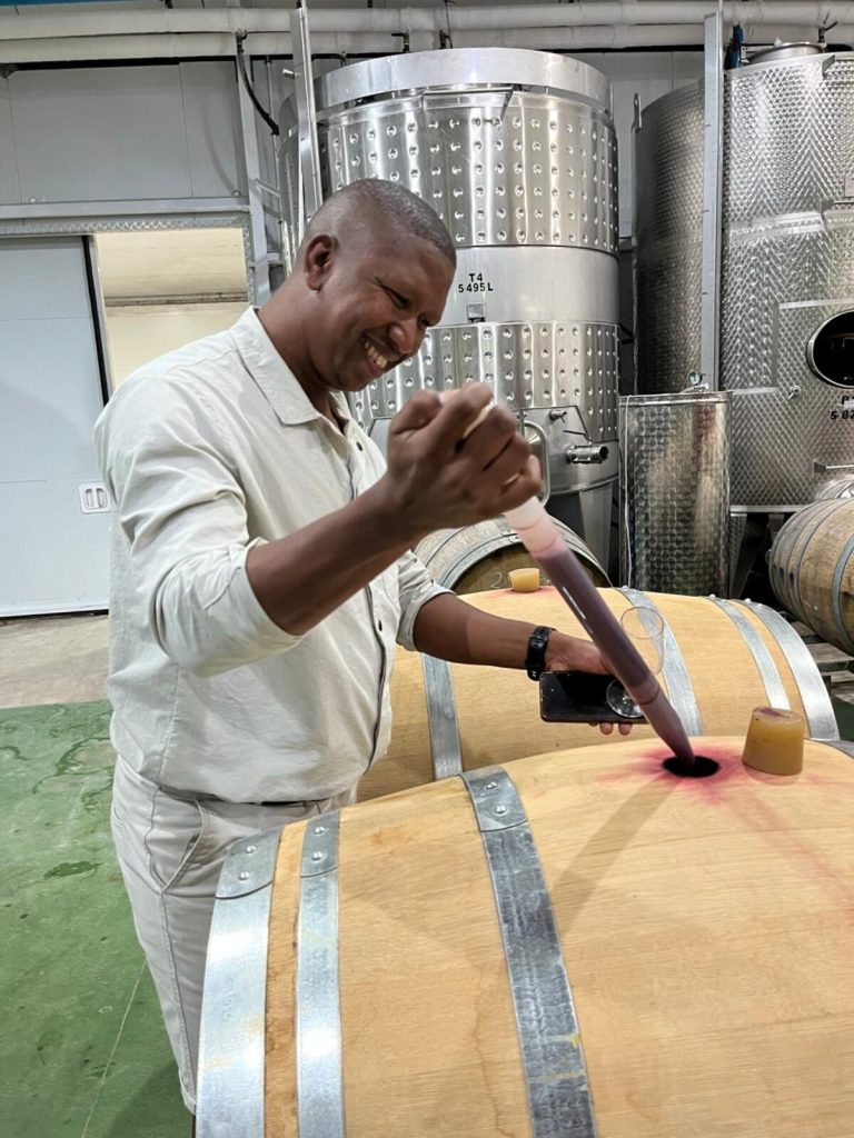 Denzel Swarts has worked in several positions in the wine industry.