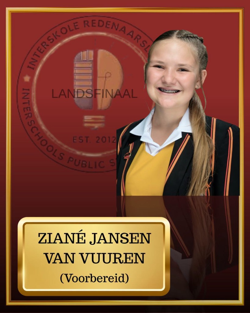 Nasionale Interskoleredenaarsliga - Jansen redenaars dring deur