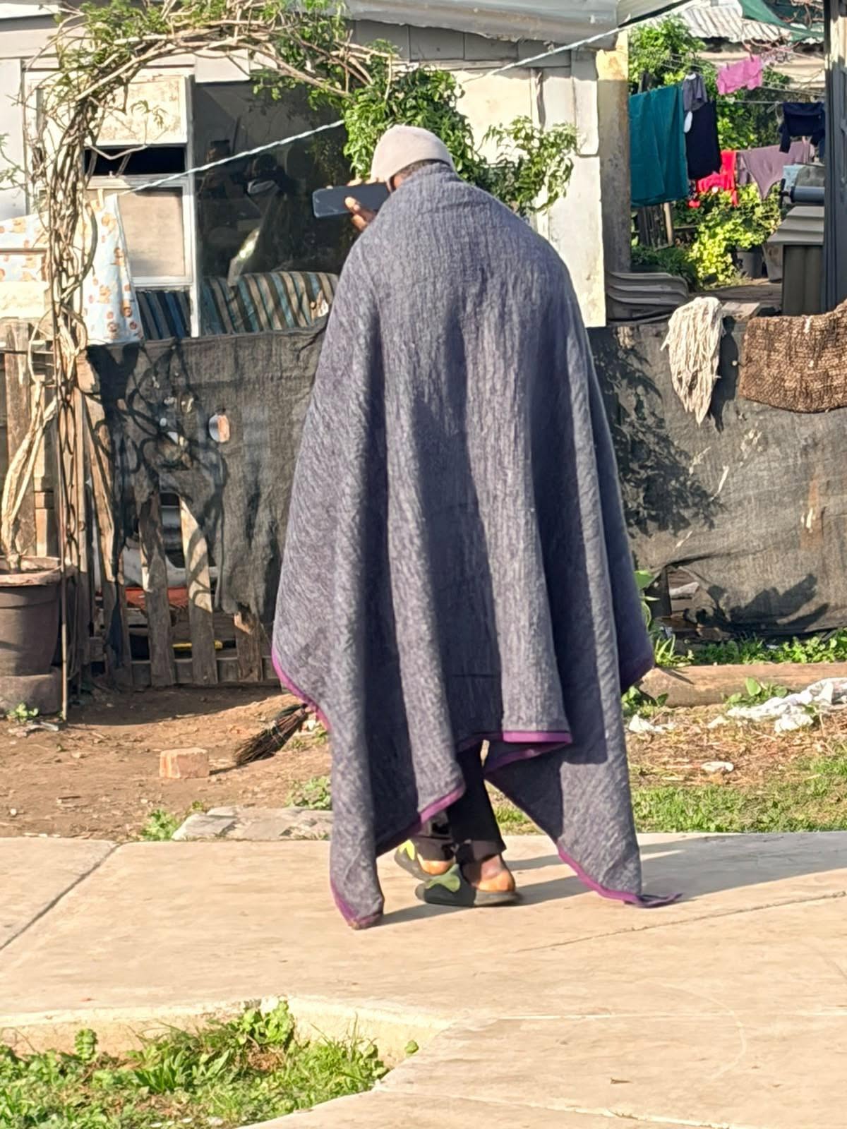 Volunteer group assisting Malawian nationals at Sea Vista Hall ahead of their repatriation to Malawi.