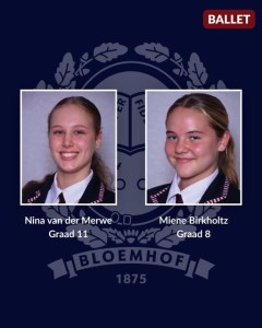 Balletsterre Nina en Miene beloon op verhoog met uitmuntende prestasies
