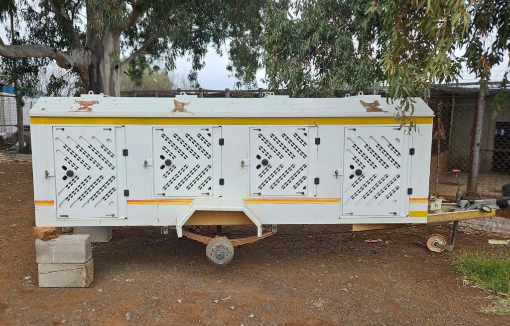 Tyres and rims of the dog trailer of Kimberley SPCA stolen.