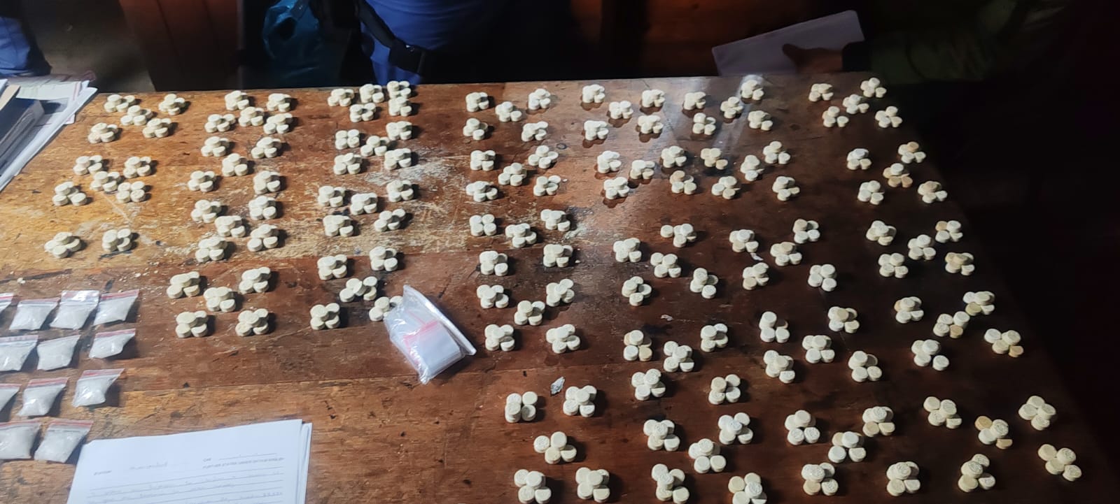 A Humansdorp man (33) faces drug dealing charges after R150,000 worth of mandrax, tik and cocaine was found hidden in his KwaNomzamo home.