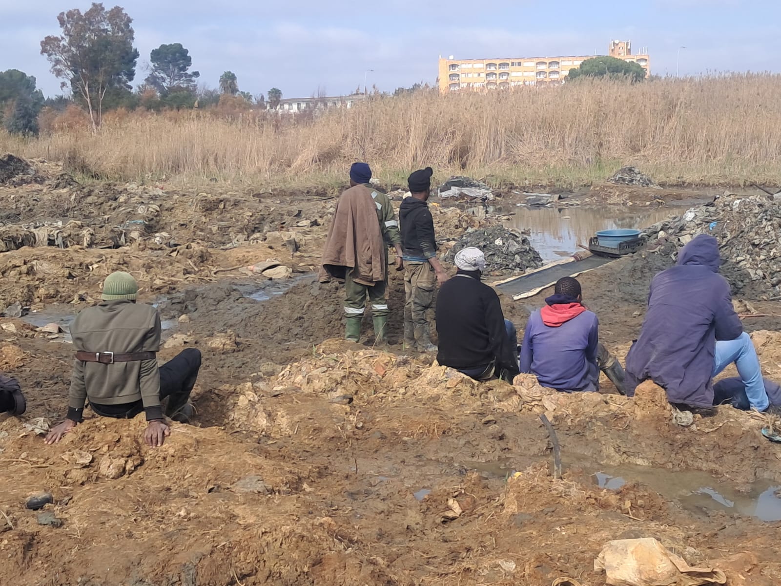 Illegal mining.