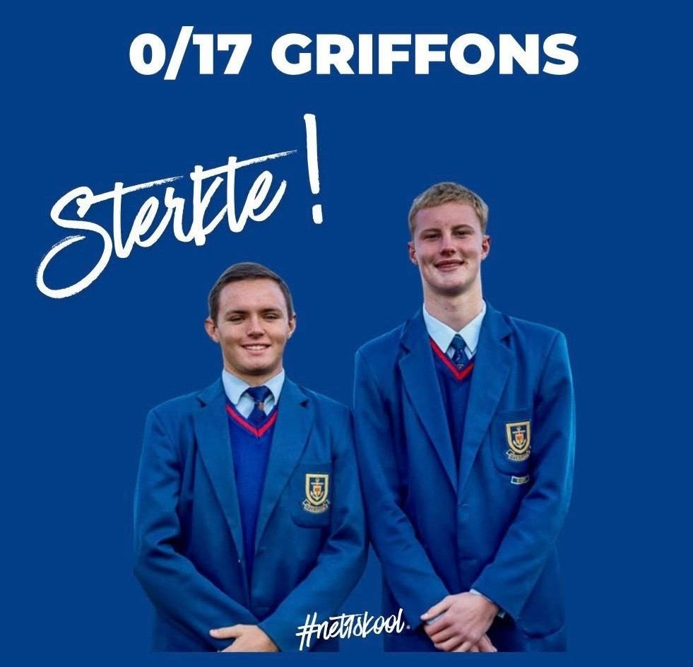 Hoërskool Witteberg‑seuns gekies vir Griffons 2026
