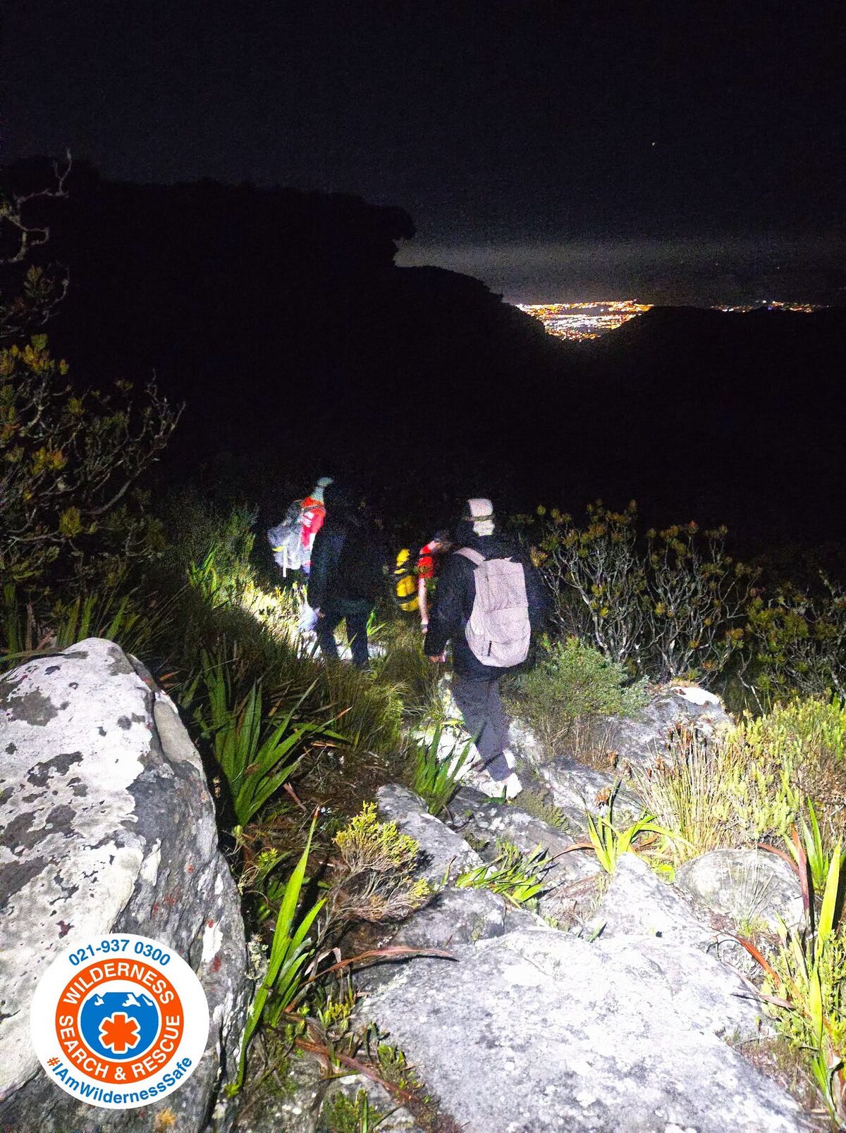 Hiker rescued at Helderberg Nature Reserve.