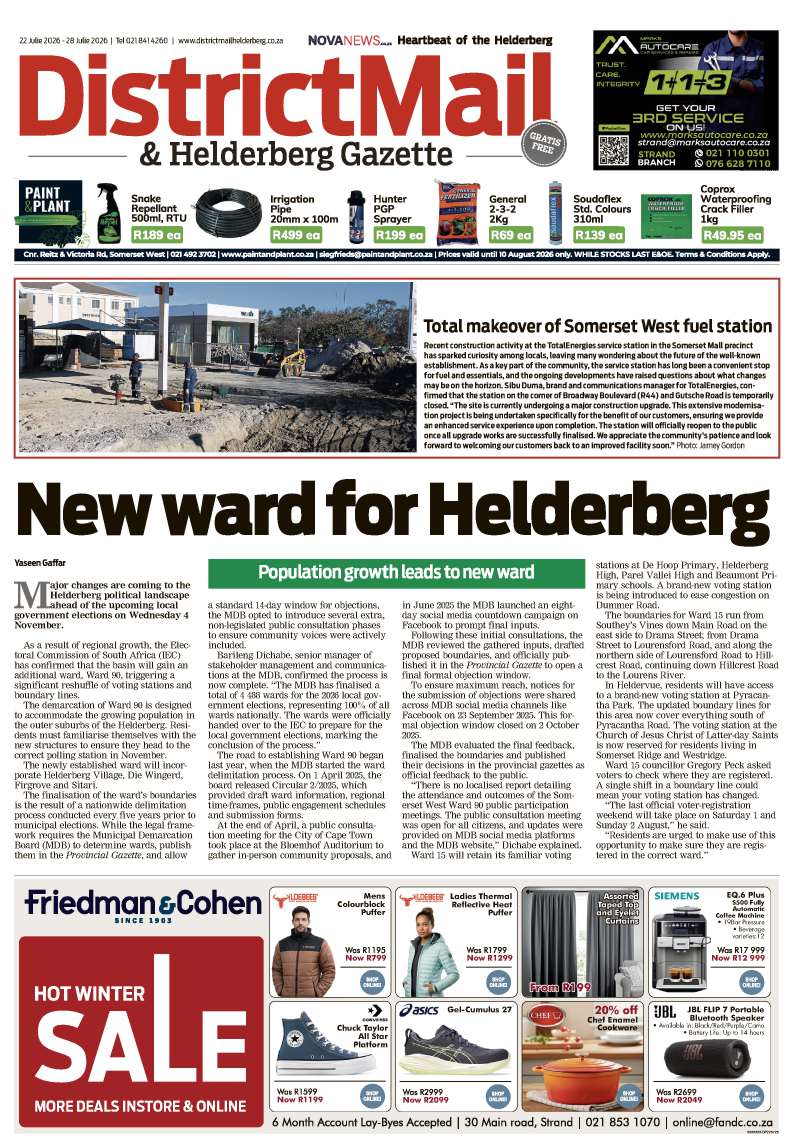 DistrictMail & Helderberg Gazette – E-Edition – 22 July 2026