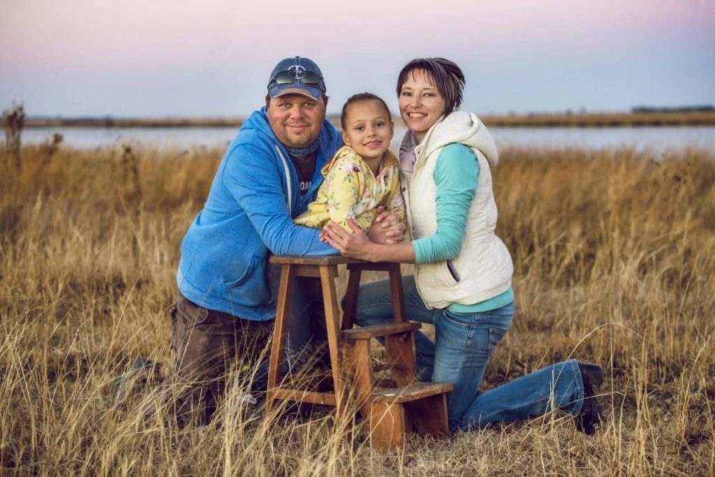 Deon, Carli en Carietha van Dyk.