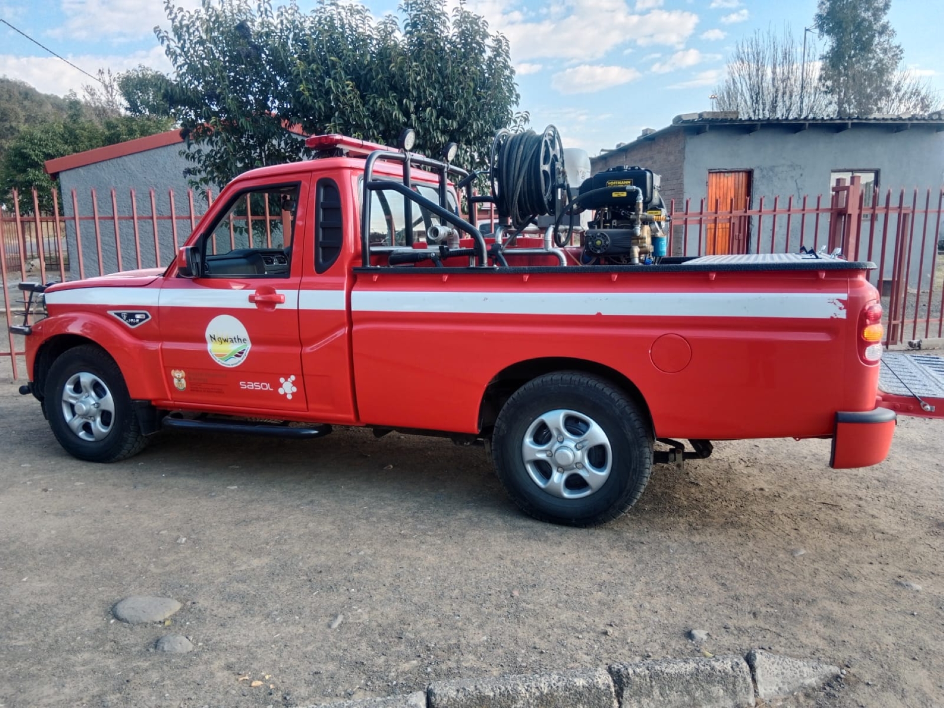Heilbron se enigste brandweerwa word reggemaak.
