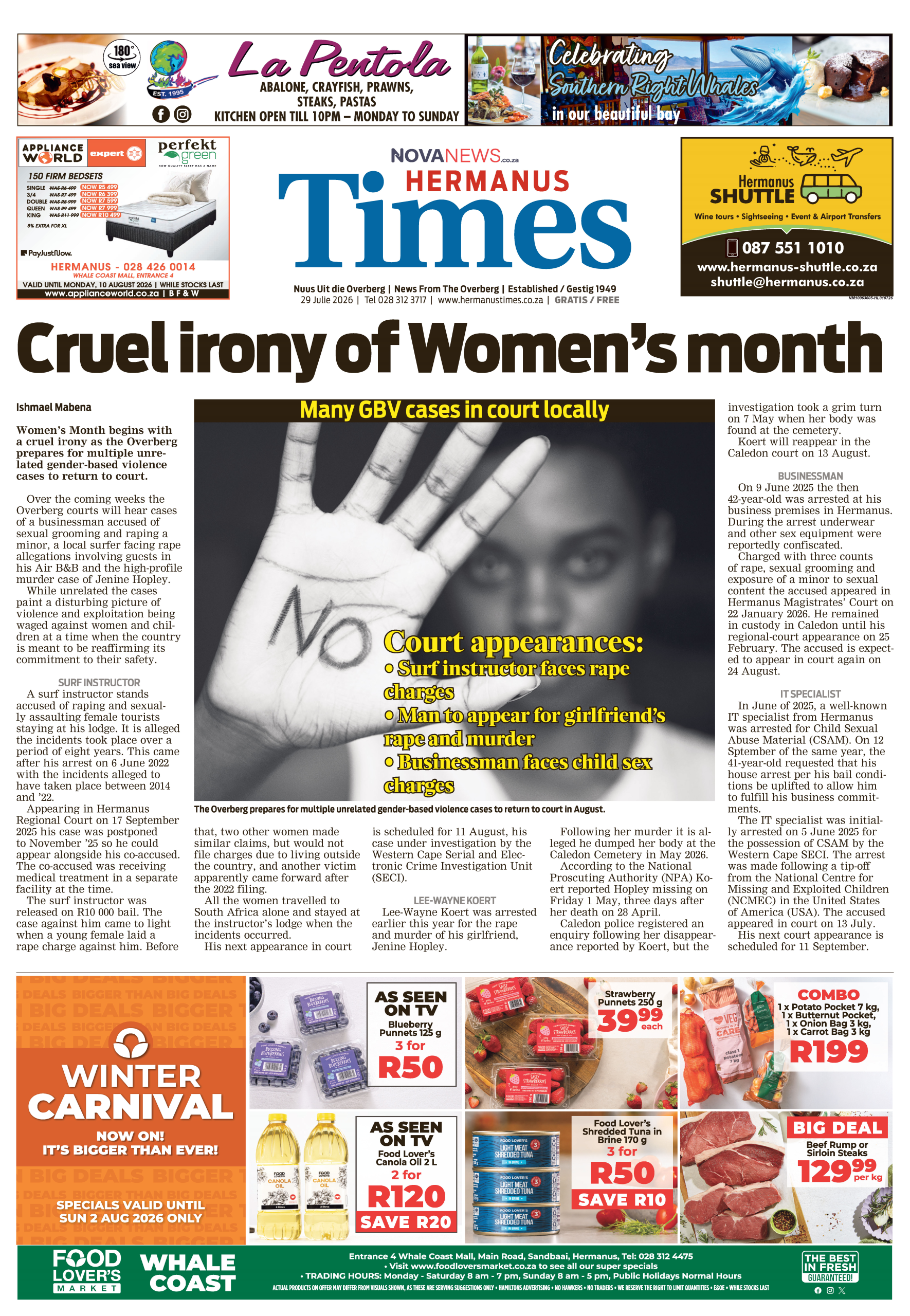 Hermanus Times – E-edition – 29 July 2026