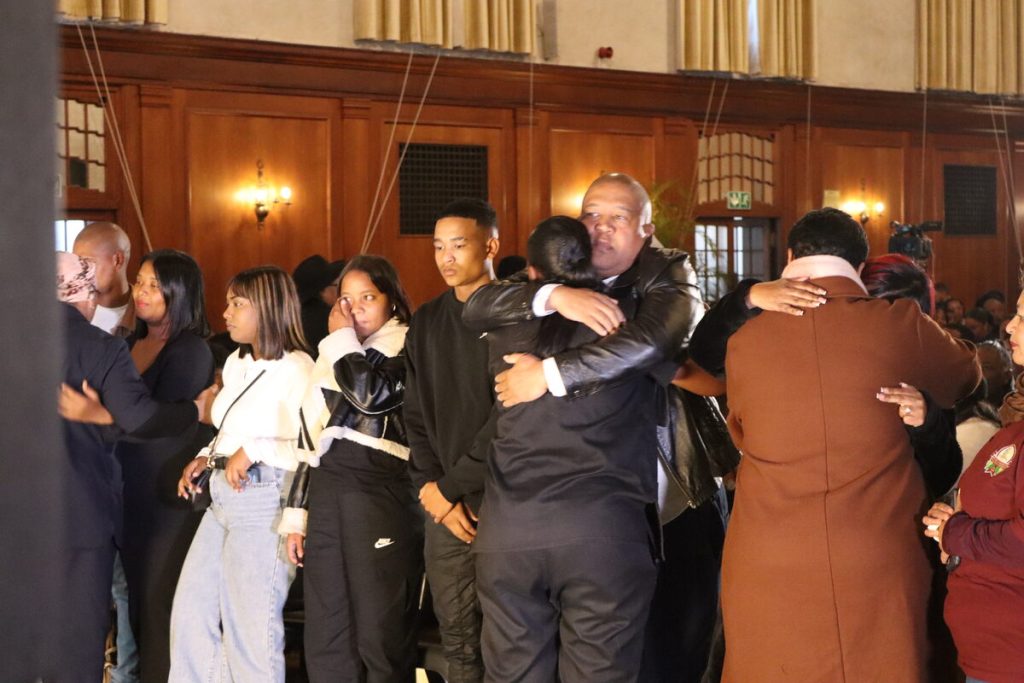 Jayden Adams memorial service in Stellenbosch Town Hall on Thursday 16 July 2026.
