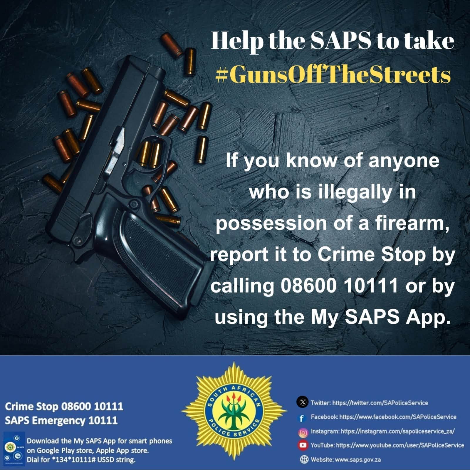 SAPS illegal firearm